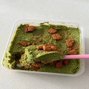biscoff matcha pudding